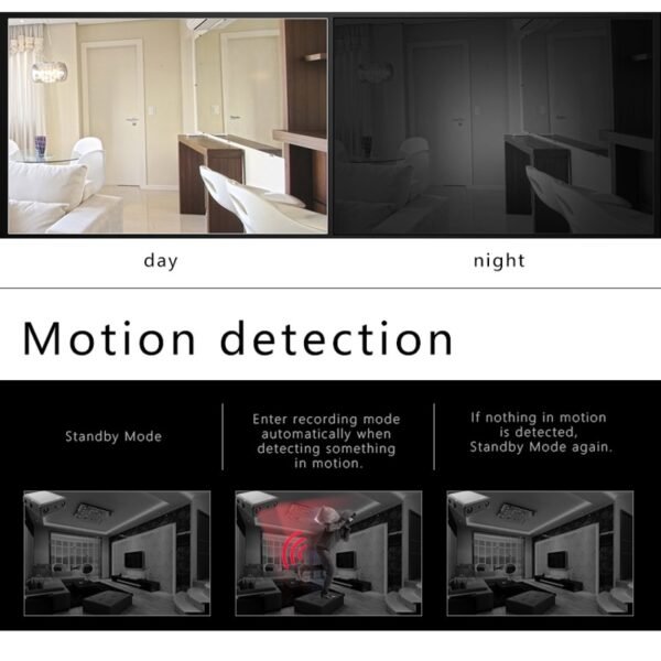 Ultra-Compact Full HD 1080P Mini Camera with Night Vision & Motion Detection Mini Camera Full HD 1080P Home Camcorder Night Vision Micro Secret Cam Motion Detection Video Voice Recorder - Image 3